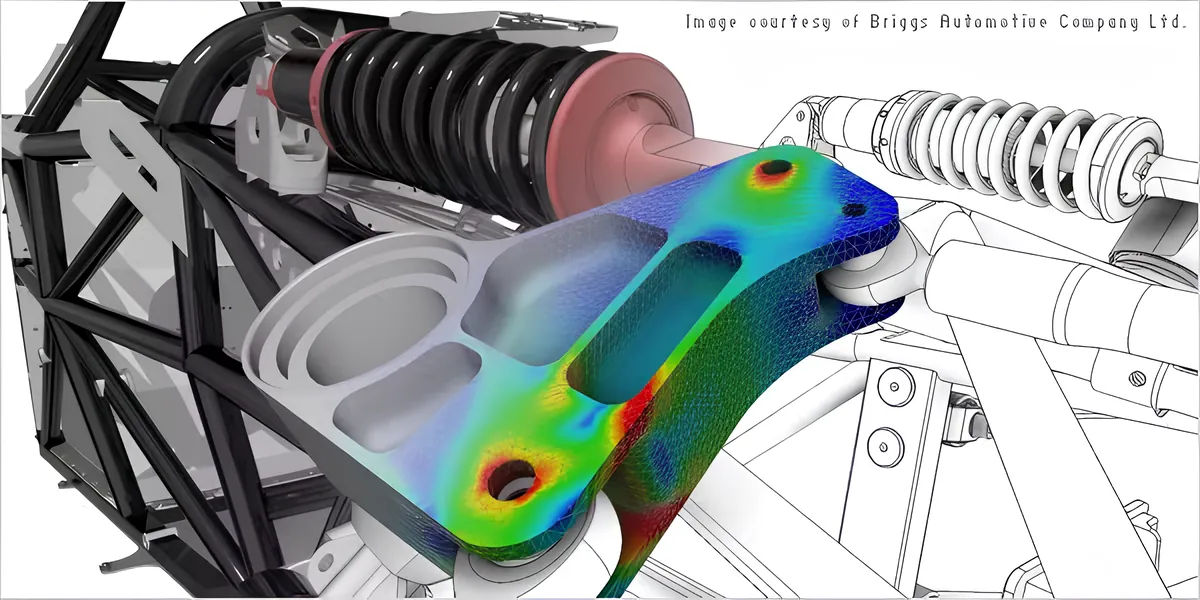 Simulación FEA de un soporte estructural